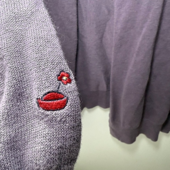 Vintage Disney Purple Cardigan Sweater with Embroidered Detail - Picture 3 of 8